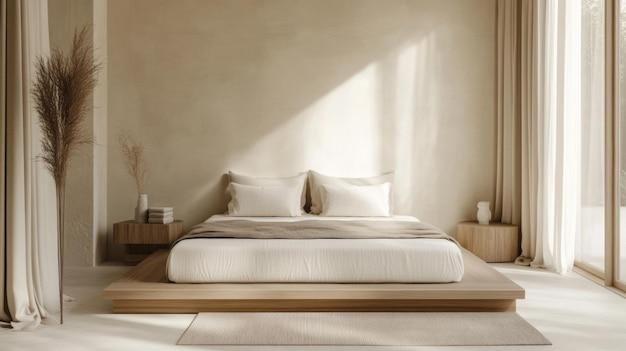 Minimalist Bedroom:⁢ Create calmness with clean​ lines ‍and⁢ muted​ tones