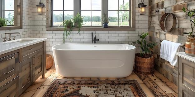 Celebrate simplicity with minimalist design in farmhouse bathrooms