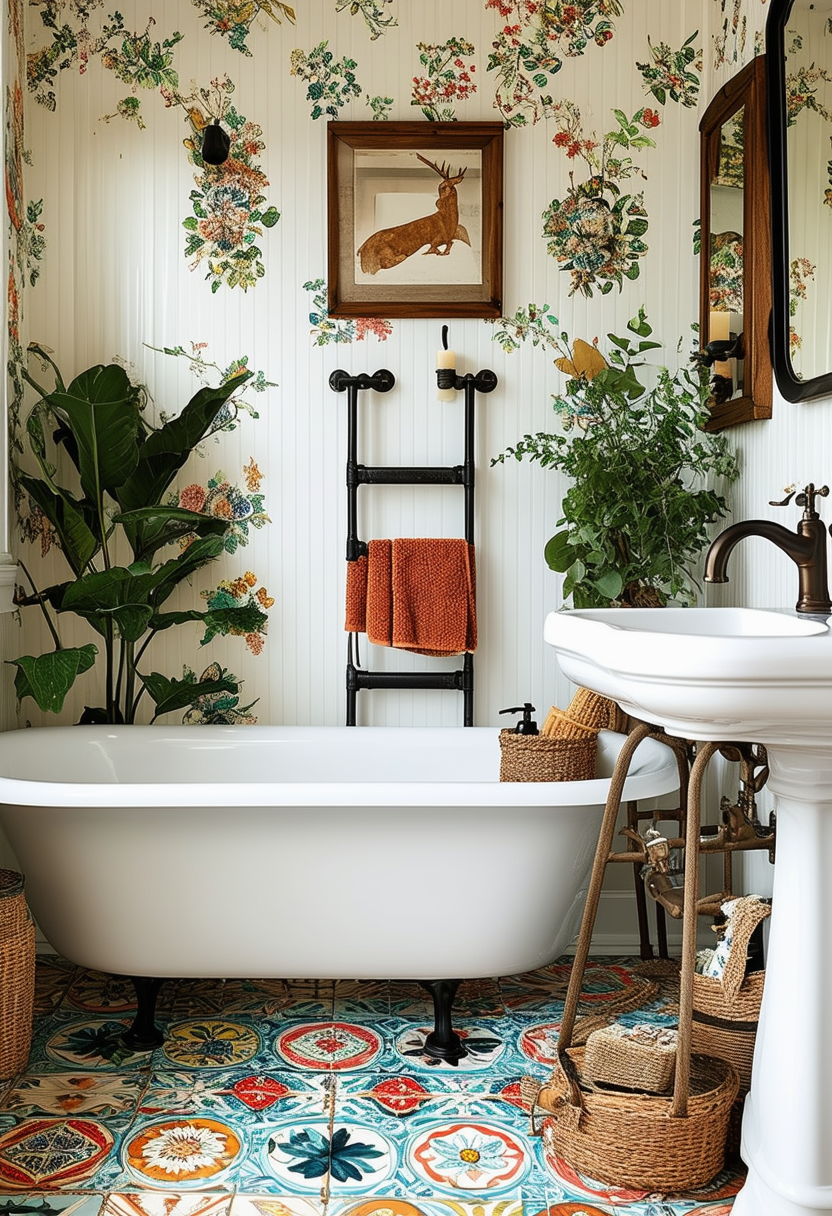 Unique Elements for an Eclectic Bathroom Makeover