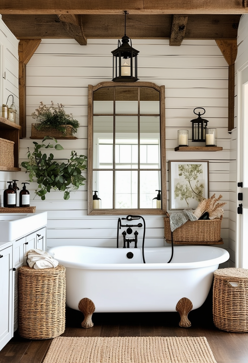 24 Charming Farmhouse Bathroom Ideas for a Cozy Retreat