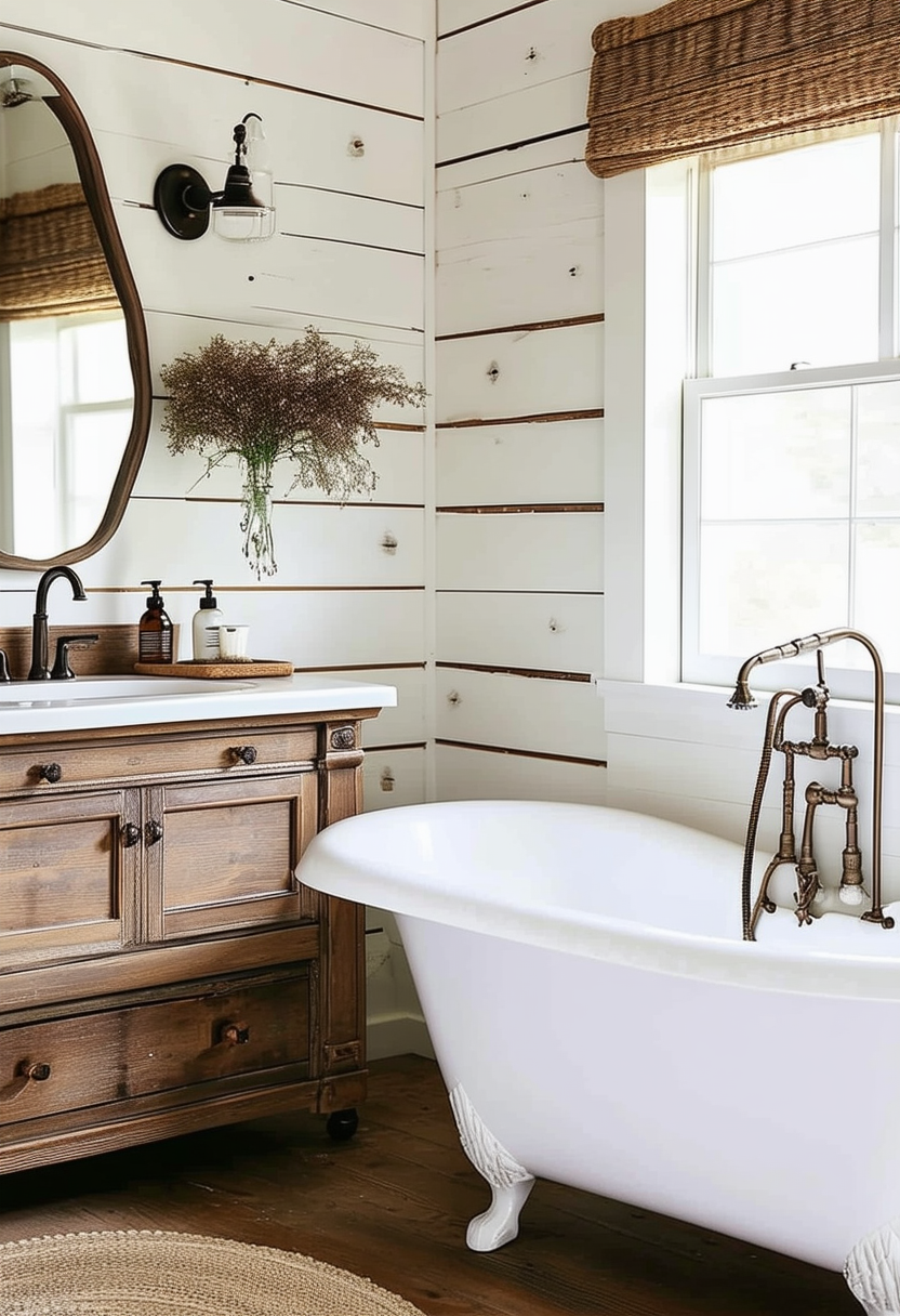 24 Charming Farmhouse Bathroom Ideas to Inspire Your Design