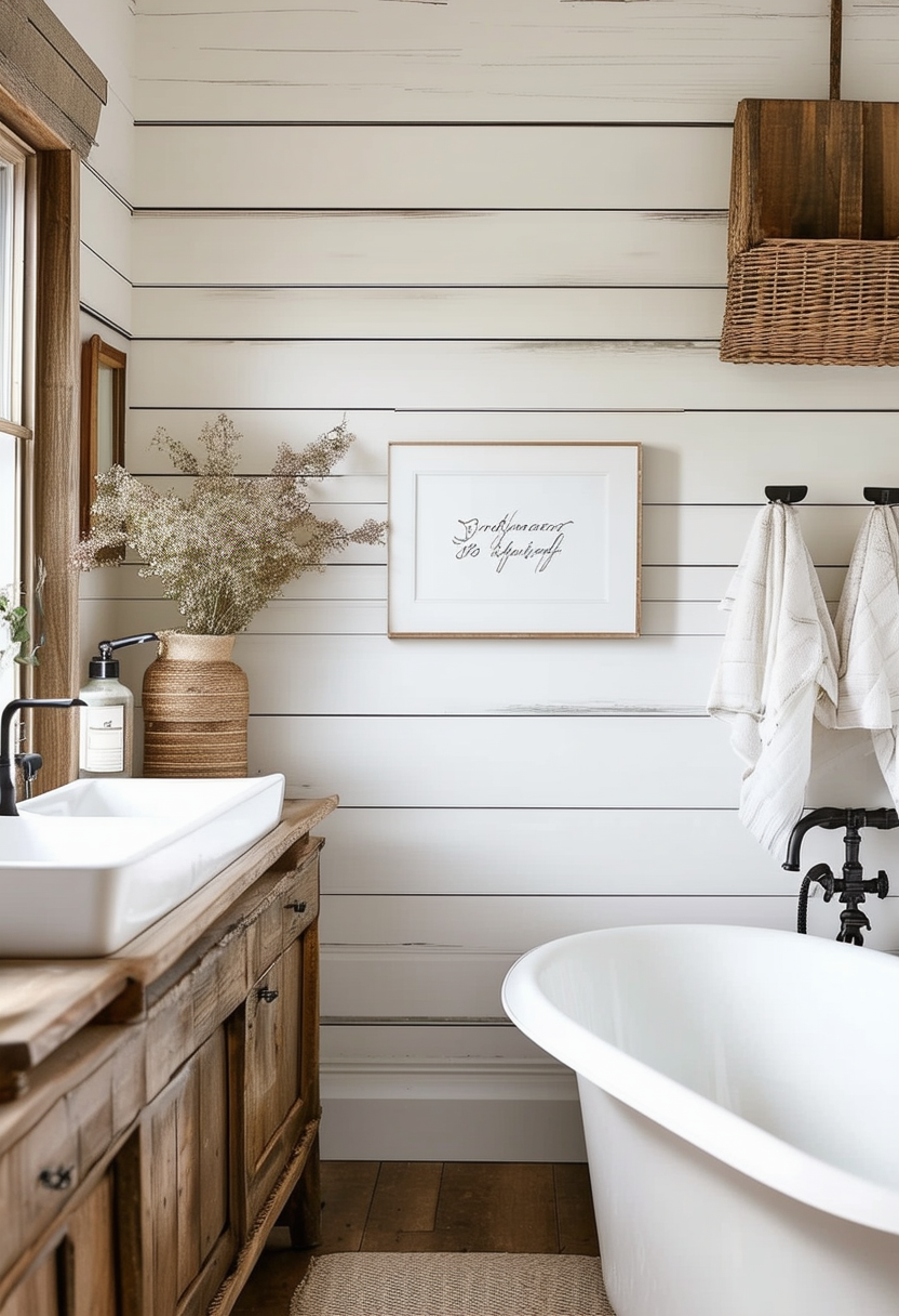 24 Charming Farmhouse Bathroom Ideas to Inspire Your Space