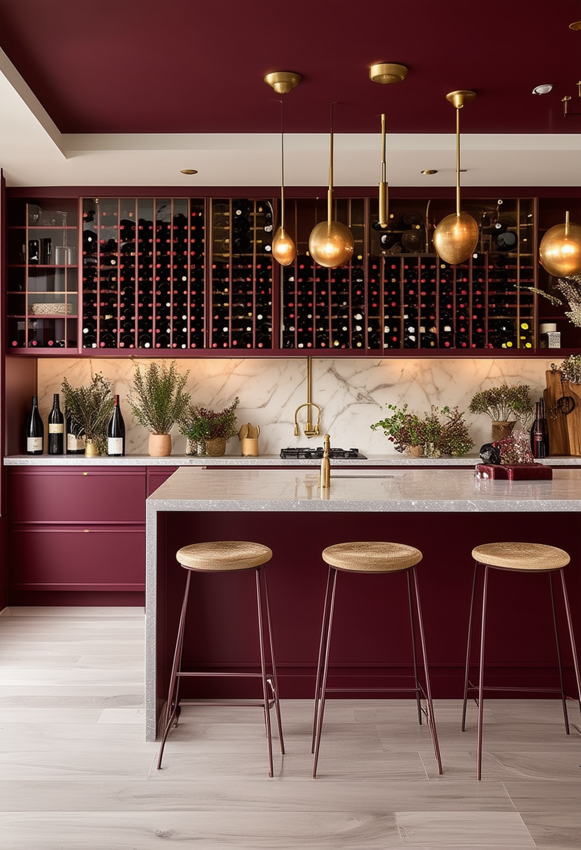 Essential Elements to Elevate Your Burgundy Kitchen