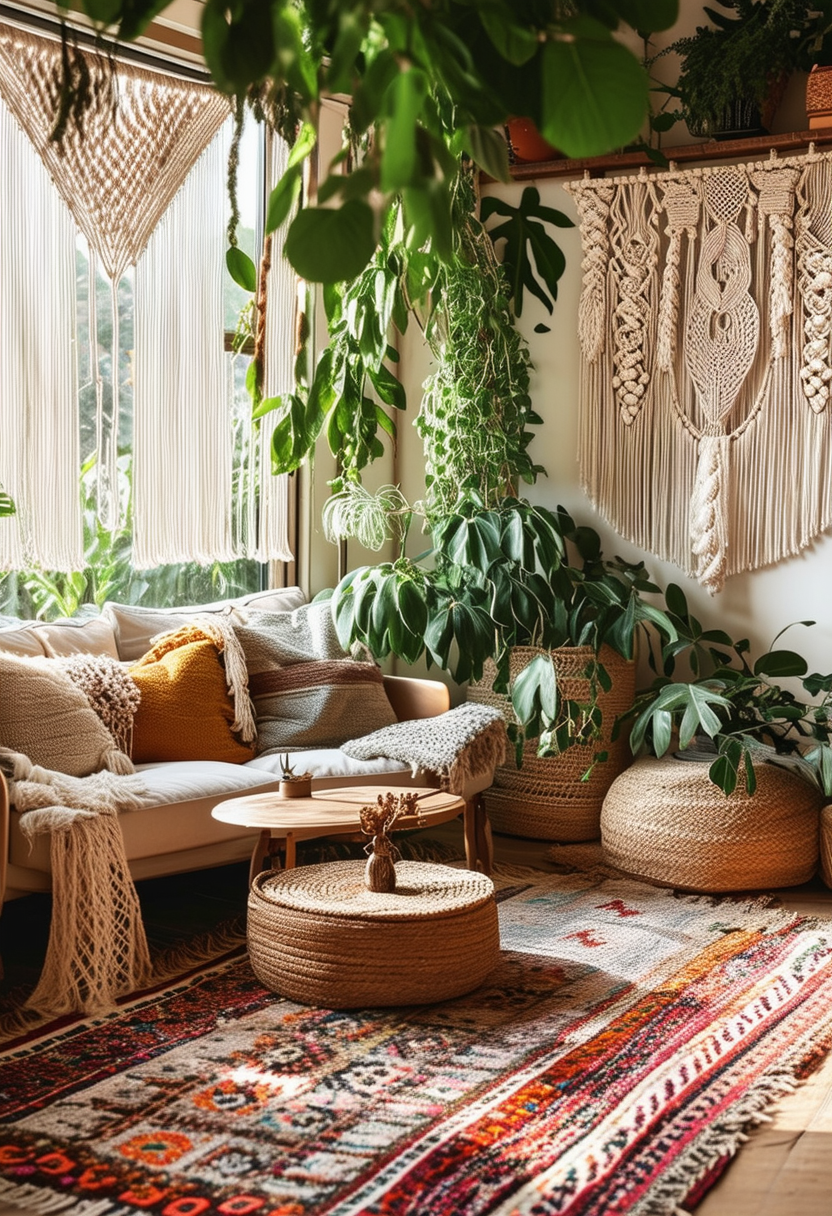 24 Inspiring Ideas for a Beautiful Boho Living Room