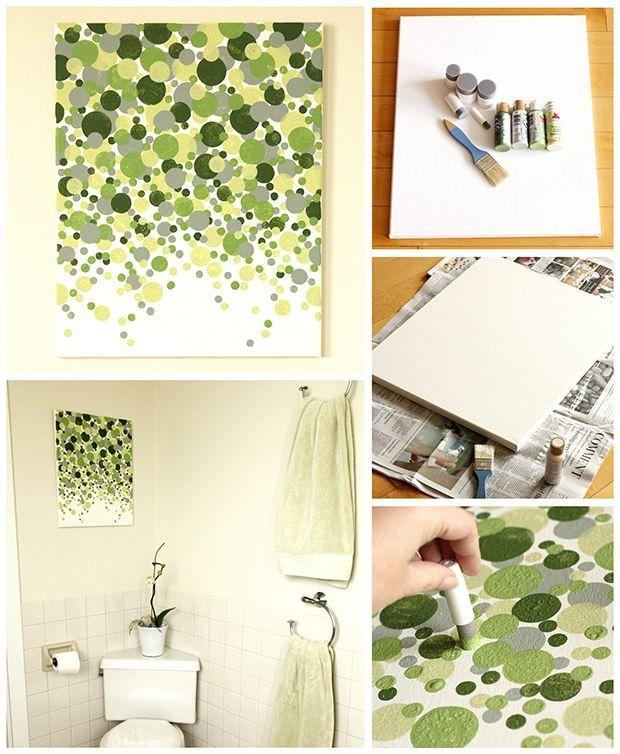 DIY art projects to ‌personalize your eclectic bathroom decor