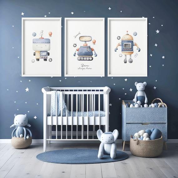 Space-themed accessories launch your boy nursery into stellar creativity