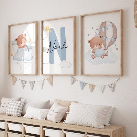 Personalized artwork adds a special touch to your boy nursery decor