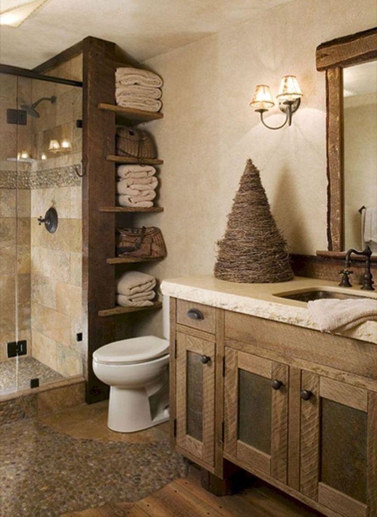 Use reclaimed wood accents to enhance farmhouse bathrooms style