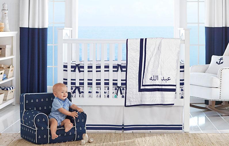 Nautical themes bring the oceans wonder into your boy nursery