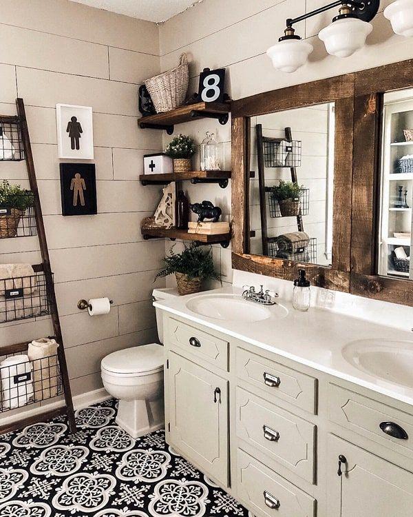 Utilize vintage finds for unique accents in farmhouse⁢ bathrooms