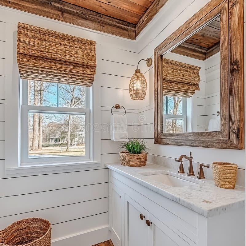 Incorporate shiplap ⁣walls ‌for a cozy farmhouse bathrooms aesthetic