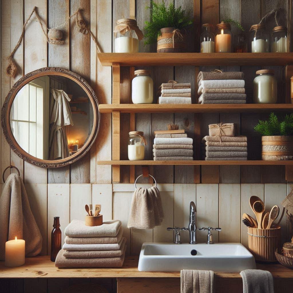 Handmade pottery complements ⁢rustic farmhouse⁤ bathrooms