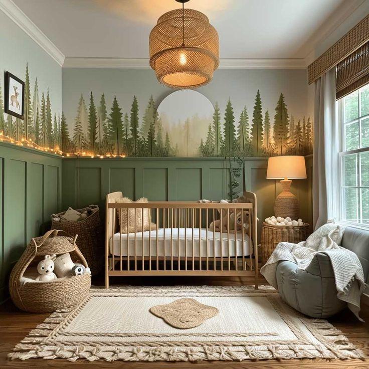 Woodland Wonders:‍ Nature-inspired motifs for a calming Boy Nursery ‌vibe