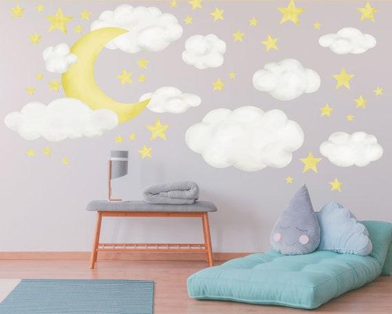 Whimsical Clouds: Soft cloud⁤ decals bring ⁣magic⁣ to your Boy Nursery walls