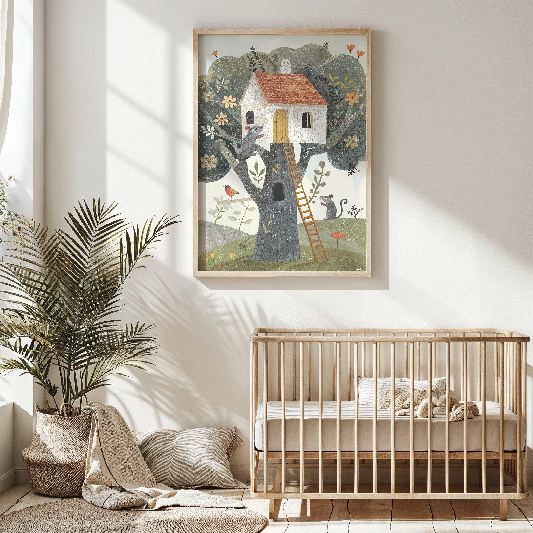 Whimsical animal prints bring playful joy to any boy nursery design