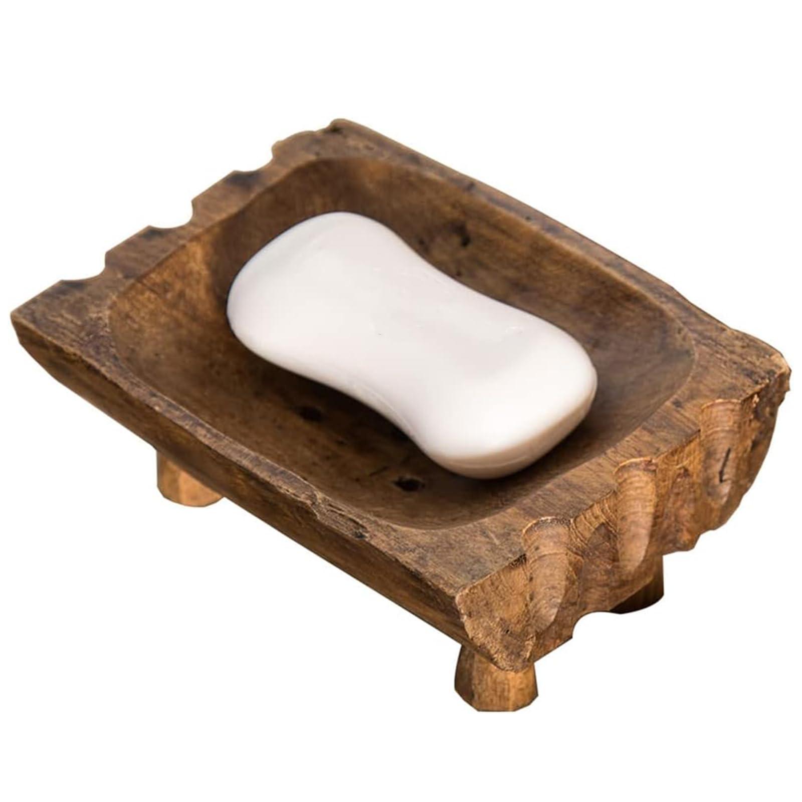 Handcrafted soap dishes ⁢add artisanal flair in farmhouse ​bathrooms