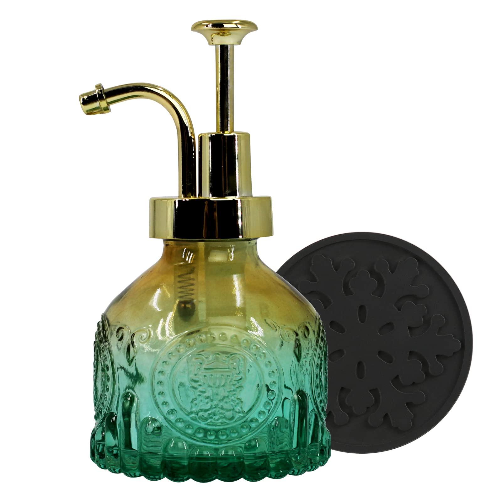 Decorate with ​old-fashioned soap dispensers for retro farmhouse bathrooms style