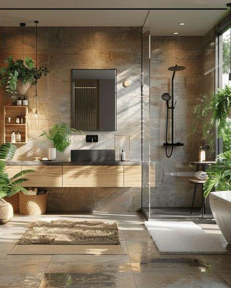 Nature-inspired decor elements in your eclectic bathroom ‌sanctuary