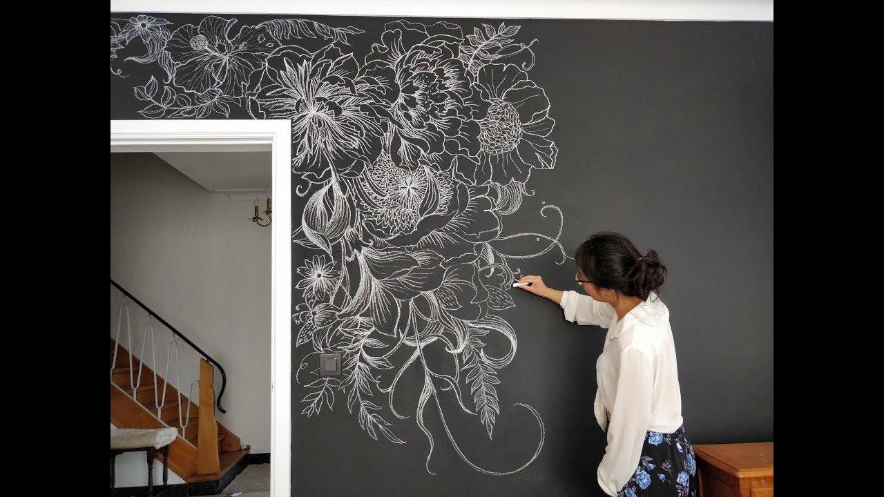 Create an ⁢interactive​ wall with chalkboard paint for creative​ expression