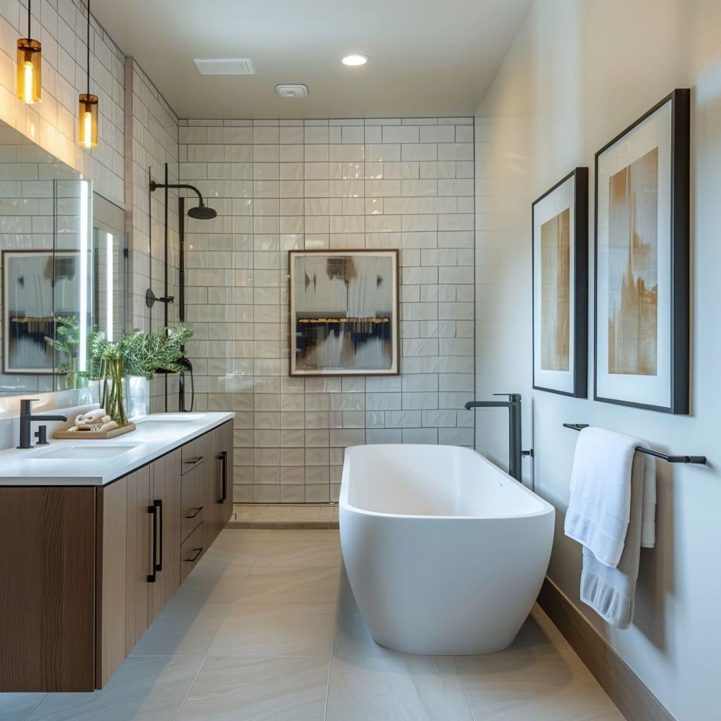 Incorporate natural light with large ⁤windows ‌in farmhouse bathrooms