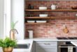 Embrace Rustic Charm: Designing a Farmhouse Kitchen with a Brick Backsplash