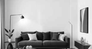 Embracing Simplicity: A Minimalist Living Room in Monochrome Elegance