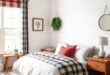 Cozy Charm: Embracing Plaid Patterns in Your Farmhouse Bedroom Decor