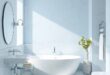 Elevate Your Space: Designing a Luxurious Pastel Blue and Silver Bathroom Oasis