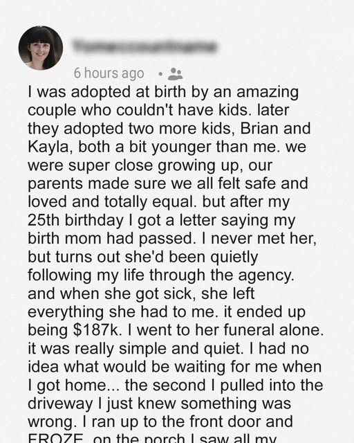 I Inherited My Birth Mother’s Estate — What Happened Next Shocked Me