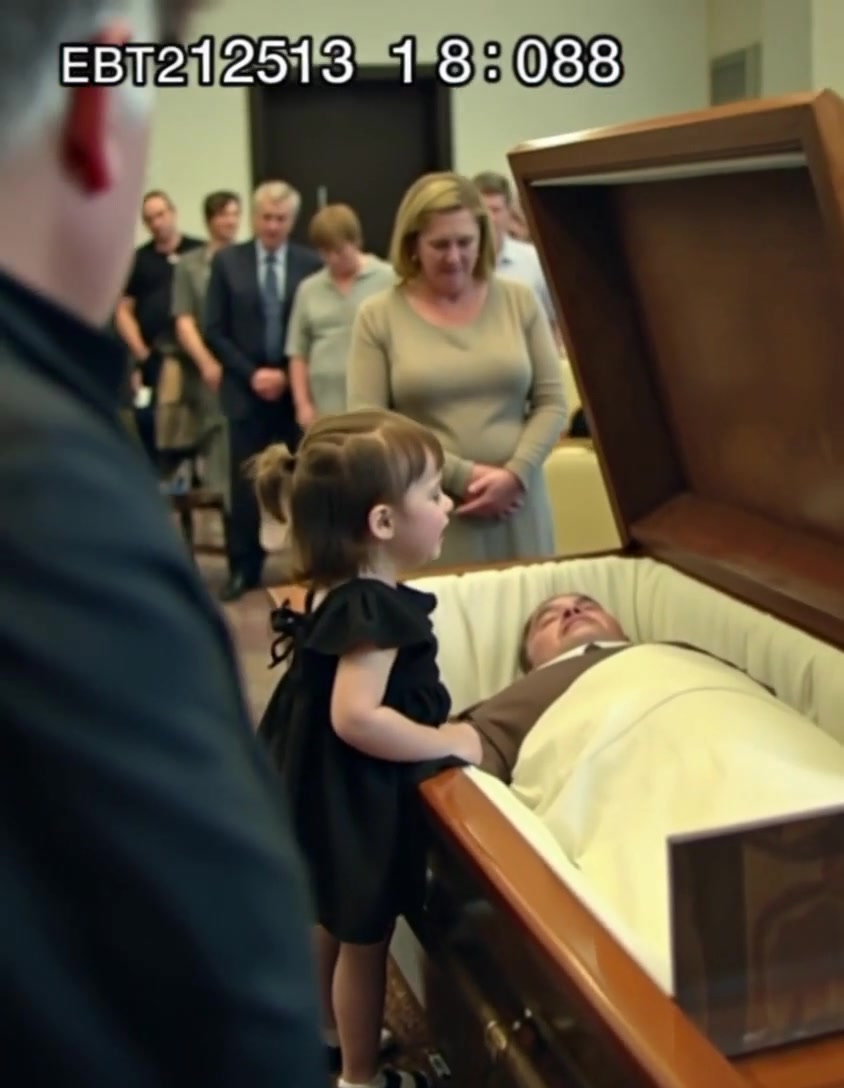 During her father’s funeral, a little girl looked at the coffin and shouted that daddy
