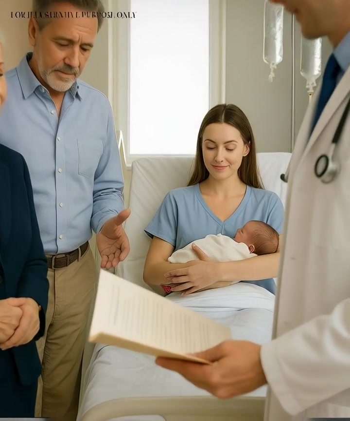 My mother-in-law blurted, “This baby isn’t ours.” The room froze. My husband was stunned, I just smiled—then the doctor entered with the results: “There’s something you need to know.”