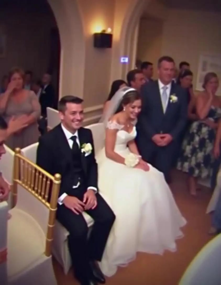 At the wedding, something started moving under the bride’s dress!