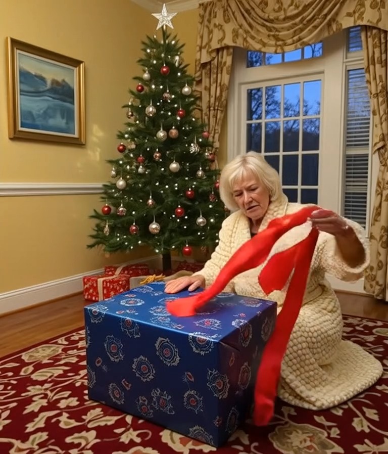 My Stepmother Secretly Opened the Christmas Gift Meant for Me, but When She Lifted the Lid – What Was Inside Made Her Face Turn White