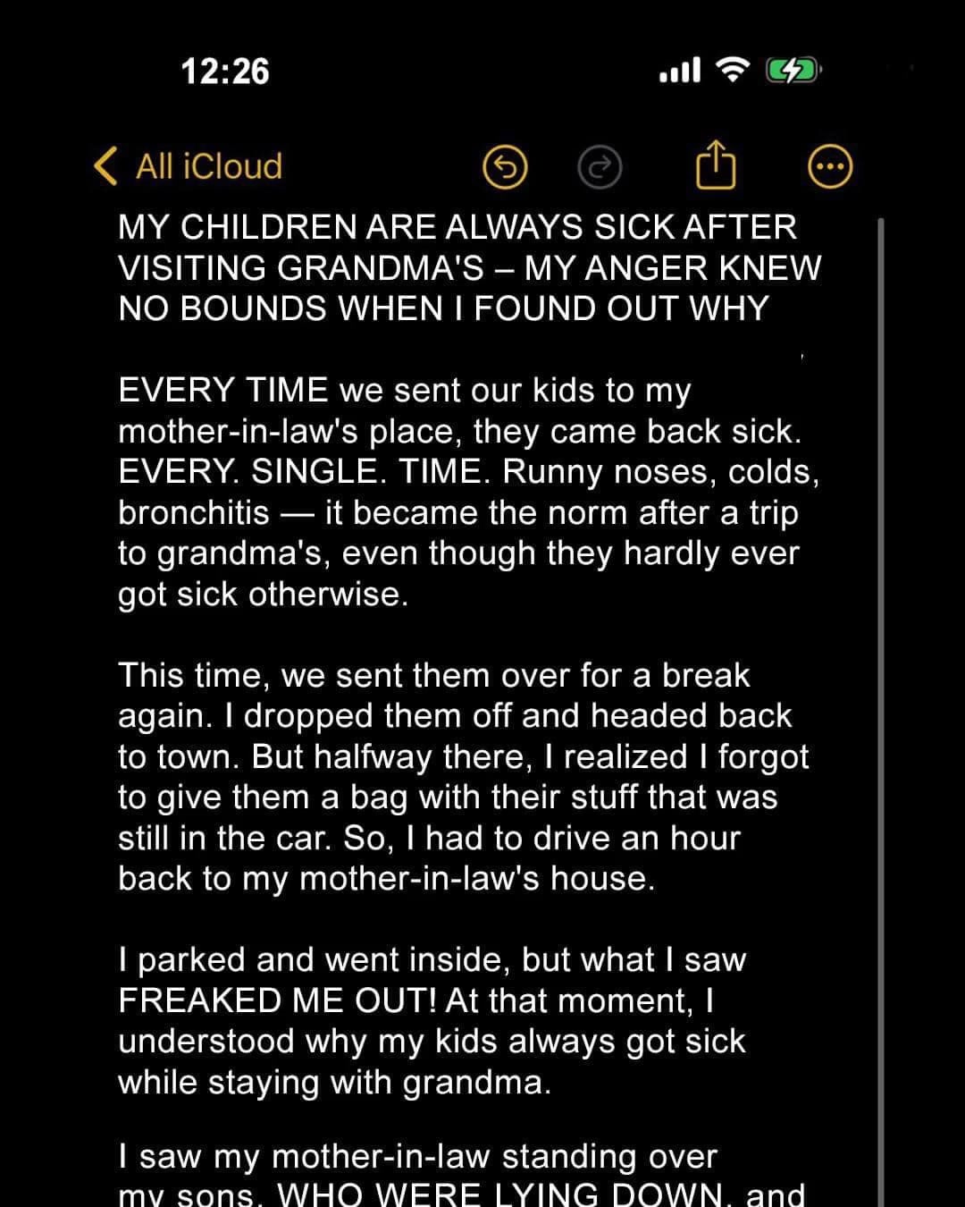 The Surprising Reason My Children Fell Ill After Visiting Grandma