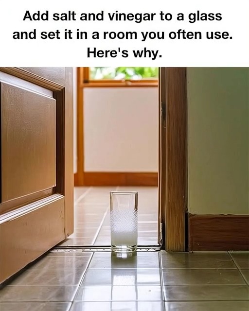 Put a Glass Of Salt and Vinegar in Your Room Overnight – Here’s What Happens