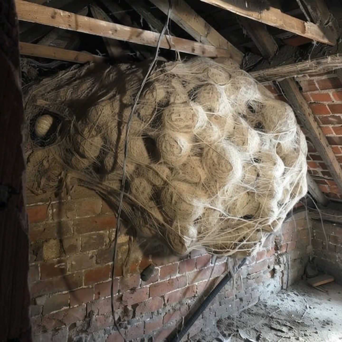 Man Finds Strange Nest in Attic – Turns Pale When He Sees What’s Inside