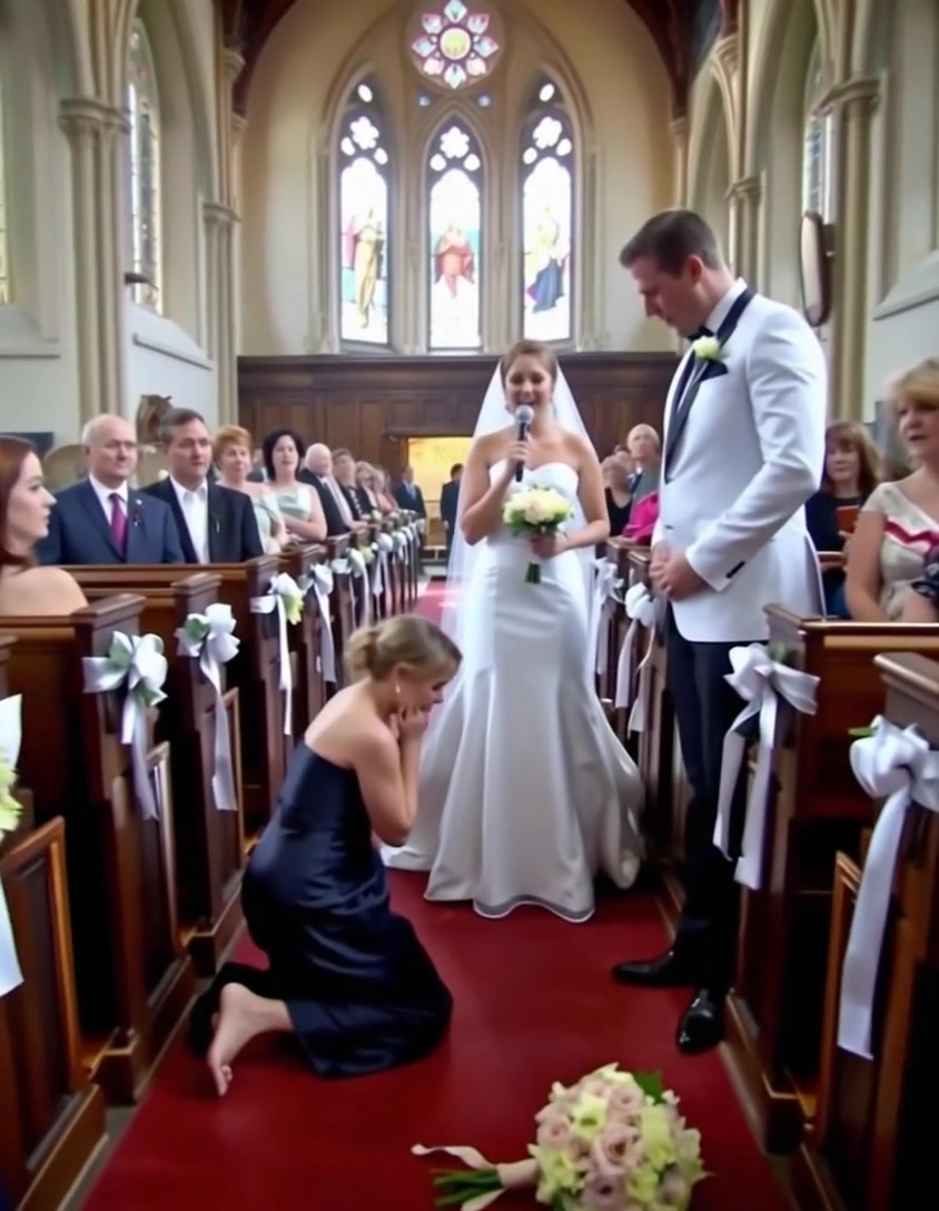 On my wedding day, just as I was about to say my vows, my maid