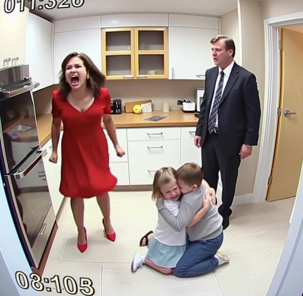 The little girl cried and begged her stepmother, “Don’t hurt us.” Suddenly, her millionaire father