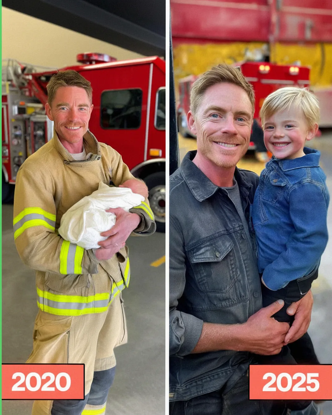 I Found a Newborn Outside the Fire Station — Five Years Later, His Birth Mother Knocked on My Door