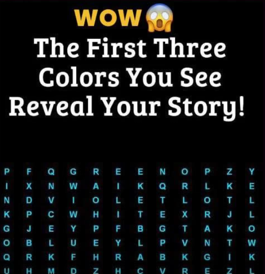 What the Colors That Catch Your Eye First Might Reveal About You