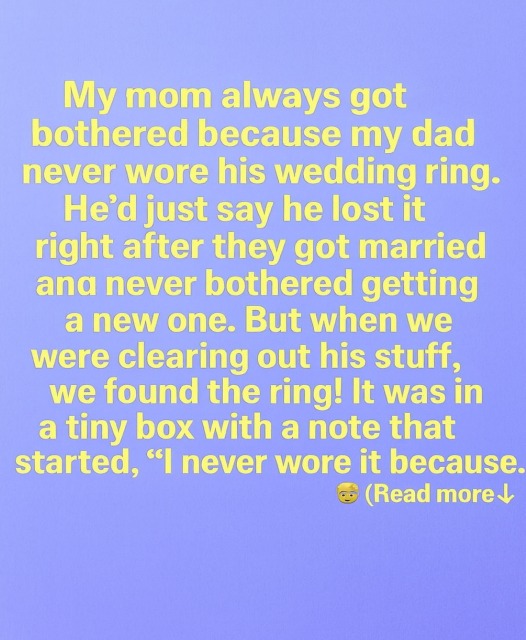 The Quiet Lesson a Missing Wedding Ring Left Behind