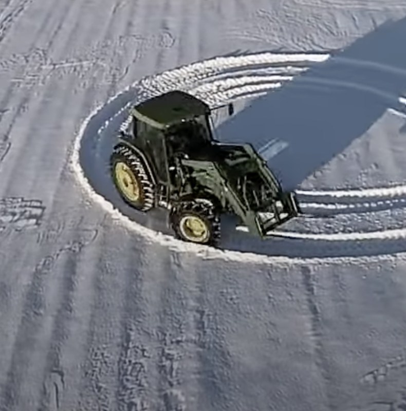 A Farmer’s Snowy Masterpiece Brings Holiday Cheer to Unexpected Places