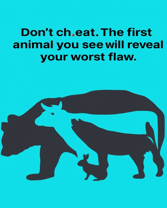 What the First Animal You See in This Optical Illusion Says About You