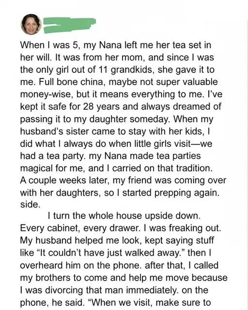 The Porcelain Tea Set That Taught Me About Family and Understanding