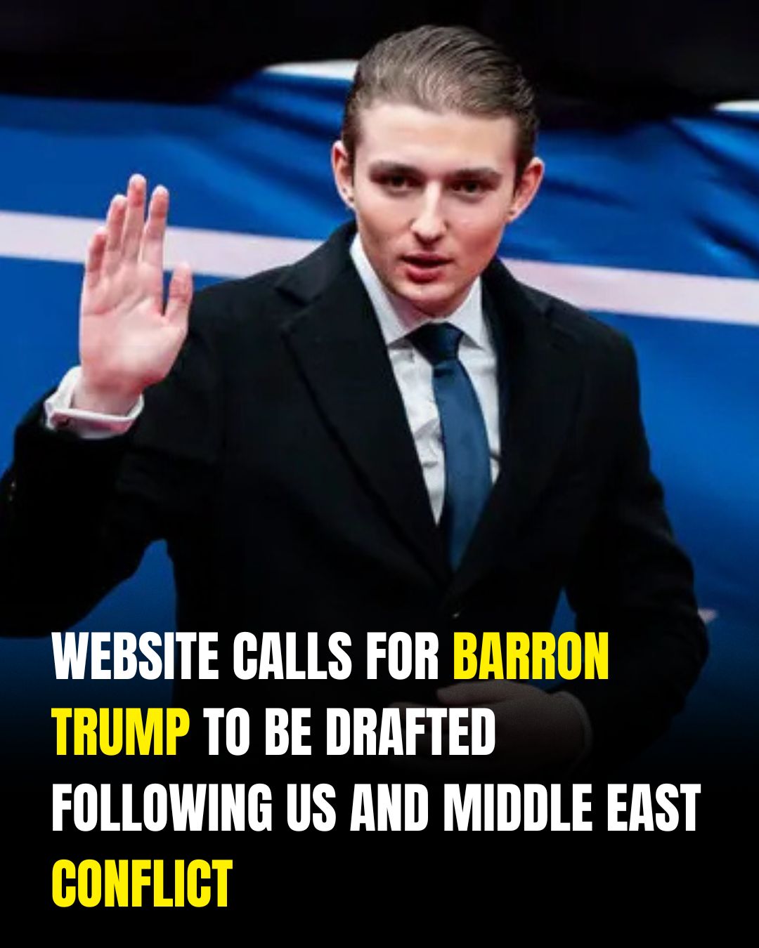 Satirical Website Targeting Barron Trump Appears During Heightened Global Tensions