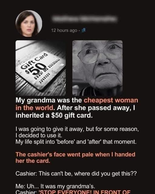 A Simple Gift Card and the Unexpected Lesson My Grandmother Left Behind