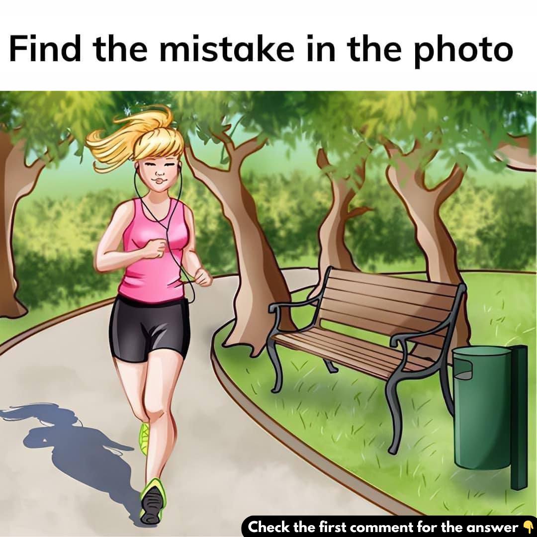 Can You Spot the Mistake in This Girl Running Puzzle?