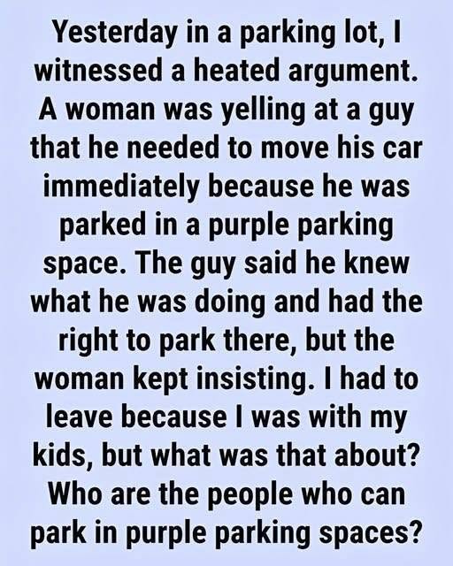 Why Some Parking Spaces Are Painted Purple — And the Meaning Behind Them
