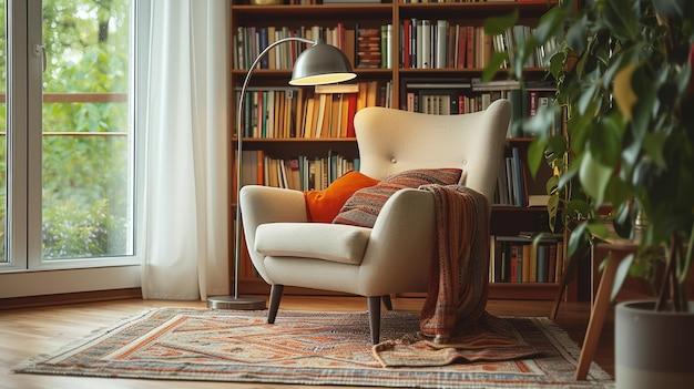 Create a cozy reading ⁢nook by adding a stylish floor lamp