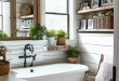 23 Charming Ideas to Upgrade Your Farmhouse Bathroom Style